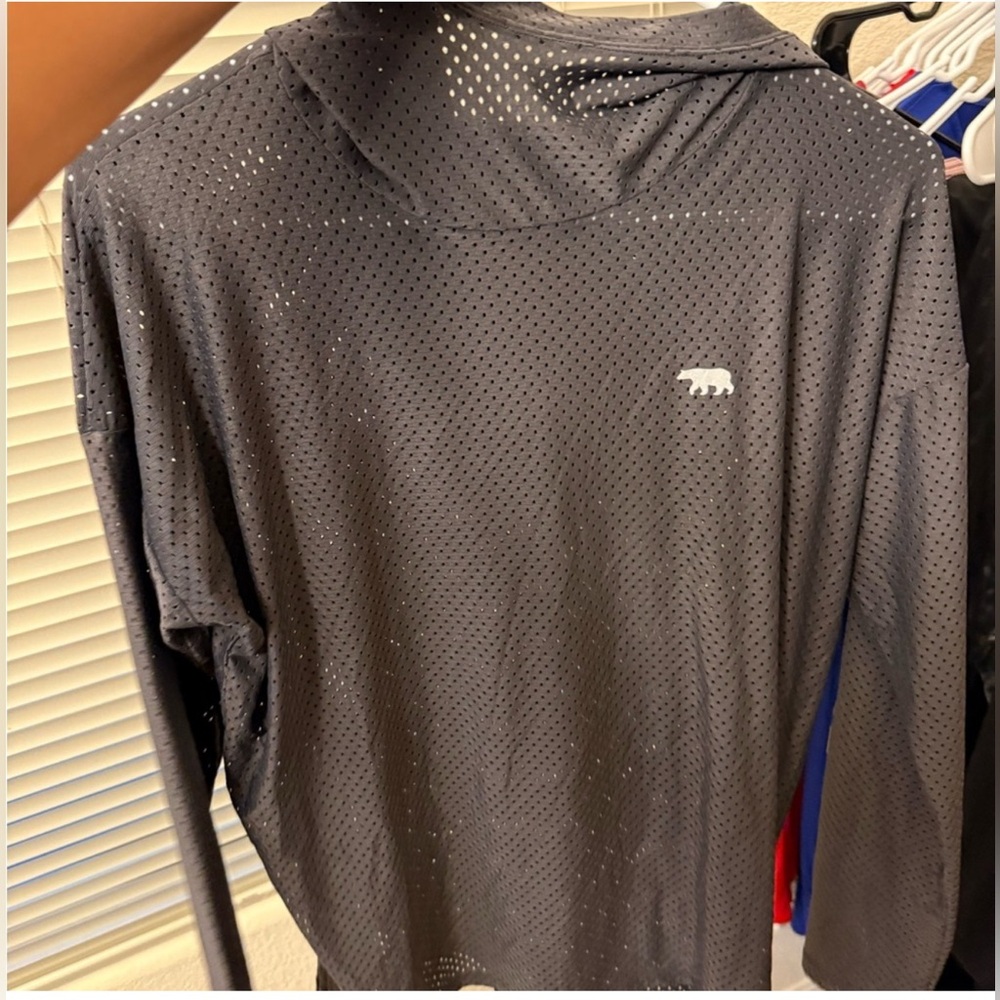 Running Bare Gray Perforated Hoodie Size 2/4